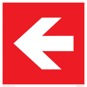 Left arrow (white on red background)